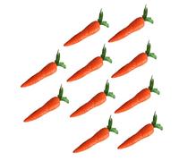 MOLUCKFU 10pcs Realistic Artificial Carrots for Home Decor and Photography Lifelike Fake Vegetable Props for Store Display and Educational Play Simulation Models for Learning and Craft