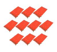 MOLUCKFU 10Pcs Reusable Red Mesh Produce Storage Bags with Drawstring 25Lb Capacity Net Bags for Onions Potatoes Garlic Fruits and Seafood Washable Portable Kitchen Hanging (35X60Cm)