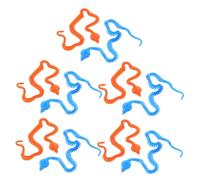 MOLUCKFU 10pcs Sticky Snake Elastic Soft Fake Snakes Party Props for Halloween Prank Favors Reusable Flexible Sticky for Fun and Party Supplies