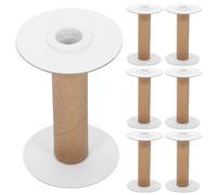MOLUCKFU 10pcs Yarn Sewing Spools Compatible with Sewing Machines Easy to Use Paper and Plastic Weaving Bobbins for DIY Embroidery and Home Projects