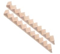 MOLUCKFU 12 Scale Dollhouse DIY Accessory, 11-Step Unpainted Handrail-Free Model for Doll Furniture and Desktop Ornament