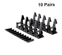 MOLUCKFU 12pairs Childproof Drawer Locks Safety Cabinet Locks for Boys and Girls Easy Open for Boy Girl Safety Black