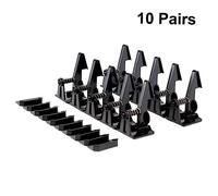 MOLUCKFU 12pairs Protective Locks Boy Girl Safety Cabinet Drawer Locks for Boy Girl Easy to Install Black Design for Home Use