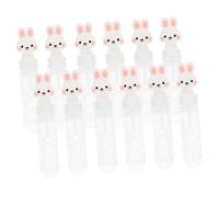 MOLUCKFU 12pcs Bunny Bubble Wands for Easter Party Favor Lightweight Safe Material Creative Rabbit Design for Indoor Outdoor Fun Celebrations