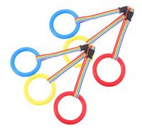MOLUCKFU 12pcs Detachable Walking Rope with Handles Safety Leash for Preschool Daycare Groups Flexible Circular Design Anti-Lost Rope for Classroom Queue Management and Outdoor Protection