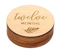 MOLUCKFU 12pcs Newborn Infant Milestone Cards 'Born Boy' Months Milestone Discs