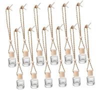 MOLUCKFU 12pcs Perfume Bottles Travel Refillable Containers Car Diffuser Function Decorative Aroma Bottles for Home Office
