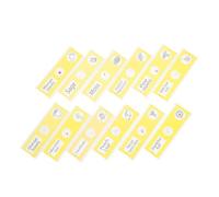 MOLUCKFU 12pcs Prepared Microscope Slides with Sample Specimens Plastic Biology Specimen Collection for Basic Science Education Labeled Plant Samples for Entry-level Students and Homeschool