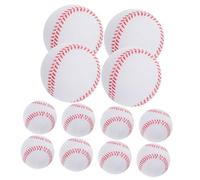 MOLUCKFU 12pcs Soft Training Baseballs Flexible PU Foam Balls for Teens Adults Indoor Outdoor Practice Safe Stress Relief Sports