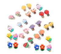 MOLUCKFU 15 Pairs Cute Earrings for Non-pierced Flower and Fruit Ear Jewelry Lightweight Play Accessories for Party and Everyday Wear