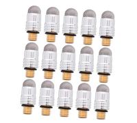 MOLUCKFU 15pcs Capacitive Stylus Fine Tip Replacement with External Thread Conductive Mesh Nibs for Tablets and Phones Silver Fiber Tips for Precise Touch Screen Pen Use
