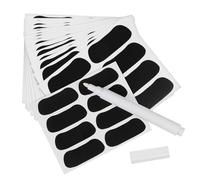 MOLUCKFU 160pcs Sports Day Stickers for Eyelid Tapes Double Adults Under Stickers Eye Baseball Eye Patch Adhesive Self Lids Black