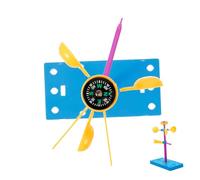 MOLUCKFU 1Set DIY Wind Vane Assembly for Educational Science Experiment Kit for Boys Lightweight Easy to Assemble Promotes Practical Skills and Exploration of Wind Vane Knowledge