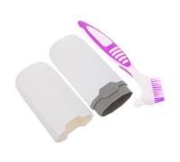 MOLUCKFU 1set Travel Toothbrush Case Holder Portable Double-Sided Teeth Cleaning Brush for Oral Care for Travel and Home Use Compact Design for Easy Carrying