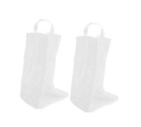 MOLUCKFU 2 Pcs Boot Storage Bags Transparent Shoe Carrier Protector for Short Boots Portable Organizer for Travel and Daily Use Space-Saving Dustproof Covers with Visibility