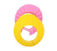 MOLUCKFU 2 Pcs Hair Washing Shield Shower Cap Adjustable Soft Bath Visor with Unique Groove Design for Comfortable Water Drainage and Head Protection Suitable for Boys and Bath