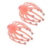 MOLUCKFU 2 Pcs Scalp Massagers Handheld Head Claw Massagers for Stress Relief Portable Tool to Stimulate Circulation and Relax Tension for Family and Friends Random Color
