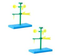 MOLUCKFU 2 Sets Educational Wind Vane DIY Science Kit for, Wind Direction Model with Assembly Materials, Stem Learning Activity for Boys and at Home