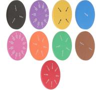 MOLUCKFU 2 Sets Fraction Learning Trays Bright EVA Math Teaching Aids for Students Visual Fraction Resources Educational Study Accessories Random Color