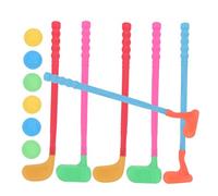 MOLUCKFU 2 Sets Golf Set Indoor Sports Training Equipment with Clubs and Balls Lightweight Interactive Golf Game for Childrens Muscle Development Random Colors Random Color