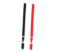 MOLUCKFU 2 Sets Silicone Stylus Sleeve Grip Cover for Pencil Protective Pencil Sleeves with Round and Pointed Caps Non Slip Soft Silicone Pen Cover for Scratch Resistance and Comfortable
