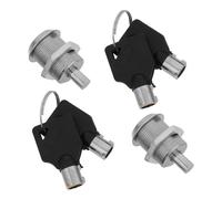 MOLUCKFU 2 Sets Tubular Key for Vending Machine Lock Replacement, Precision Manufactured Plastic Metal Cam Lock with Easy Operation, Suitable for Candy Machines and Mailboxes, Black