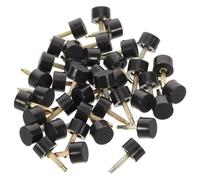 MOLUCKFU 20 Pairs Black High Heel Tips Replacement 10mm Round Non-Slip Heel Protectors for Women’s Shoe Repair and Caps Restoration Kit