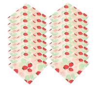 MOLUCKFU 20 Sheets Strawberry Print Paper Napkins Decorative Party Dinner Napkins for Summer Celebrations Home Holiday Parties with Vivid Patterned Design and Strong Absorbency