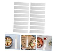 MOLUCKFU 200Pcs Disposable Paper Chopstick Sleeves White Takeout Chopstick Storage Bags with Open-end Design for Restaurant Picnic Camping School Use