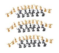 MOLUCKFU 200pcs Mini Medieval Soldier Figures Micro Landscaping Decors People Model Figurines Outdoor Weather-resistant Home Office Garden Decoration