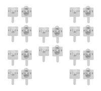 MOLUCKFU 20Pcs Aa Battery Spring Contact Plates, Nickel-Plated Battery Holder Connectors Replacement for Electronics, Remote Controls, Flashlights, DIY Power Bank Terminals