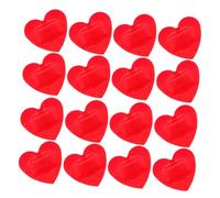 MOLUCKFU 20pcs Heart Shaped Breathable Bandages Plasters for Adults Cute Red Love Heart Cartoon Tape Patches for Wound Care Air-Permeable Skin Healing Aid