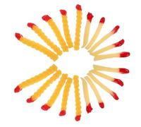 MOLUCKFU 20pcs Lifelike French Fries Set Simulation Fast Food Pretend Play Food Model for Kitchen Fake Decoration for Party and Restaurant Display