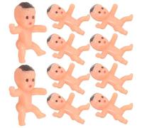 MOLUCKFU 20Pcs Mini Dolls Set Plastic Angel Latin Color Party Accessories Small Mini Babies Decorations for Shower Games