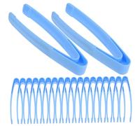 MOLUCKFU 20Pcs Plastic Tweezers for Bright Educational for Fine Motor Skills Development Safe for Science Experiments Crafts and Outdoor Exploration