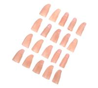 MOLUCKFU 20pcs Realistic Fake Finger Covers with Nails Soft Vinyl Thumb Tips for Tricks and Pranks Large and Small for Stage Performance Gimmick Props for Magicians and Parties