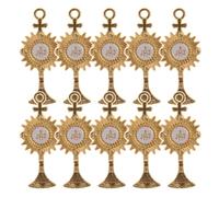 MOLUCKFU 20Pcs Religious Christmas Ornaments Holy-Light Party Decorations Vintage Religion Topper Decors for Church and Holiday Celebrations