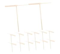 MOLUCKFU 20Pcs Wooden Flying Dragonfly Outdoor Hand Rubbing Recreation Flyers Portable Party Fun for Adults Easy to Use and Rotatable Design