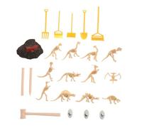 MOLUCKFU 24pcs Creative Dinosaur Skeleton Toy Educational Boys and Girls Dinosaurs Soft Toy Papo