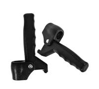 MOLUCKFU 2pcs Adjustable Folding Cane Handle Grips for 22mm Tube Diameter, Upright Walking Stick Accessories with Balance Support, Second Handle for Elderly Mobility Aid in Black