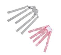 MOLUCKFU 2pcs Adjustable Safety Harness for Chair Five-Point Secure Seat Strap Replacement for High Chair and Stroller Comfortable Soft Quick-Release Belt for Feeding and Travel