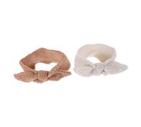 MOLUCKFU 2pcs Bow Headbands for Toddlers Girls Knitted Hair Bands Cute Party Headband Newborn Girl Hair Accessories