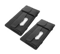 MOLUCKFU 2pcs Car Sun Visor Organizer Multi-pocket Storage with Sunglasses Holder Tissue Napkin Dispenser Card Cash Pouch Pen Key Clip for Auto Interior Accessories