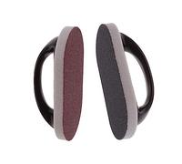 MOLUCKFU 2Pcs Decontamination Sponge Brush with Handle Descaling Cleaning Pad for Dishes Pots Pans Bathroom Sink Scrubbing Without Scratches Comfortable Grip Random Color