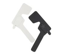 MOLUCKFU 2Pcs Handheld Eye Occluder Test Cover for Vision Screening Ergonomic Anti-Skid Eye Testing Shield Black White Visual Test Equipment for Family School Hospital Use