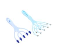 MOLUCKFU 2pcs Head Massager with Rolling Ball and Nine Five Claw Design Versatile Scalp Comb for Relaxation Improved Circulation and Scalp Health Handheld Shower Brush for Hair Polishing