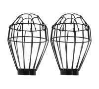 MOLUCKFU 2pcs Heated Ceramic Lampshade Shell for Reptile Tank Mesh Cover Reptile Lamp Accessory Prevents Scalding Fits Heat Lamps
