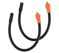 MOLUCKFU 2pcs M6 Threaded Air Pump Extension Hose 30cm Protective Sleeve, Tire Inflator Tube Replacement for Car and Motorcycle Air Compressors, Pump Attachment for Quick Inflation