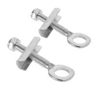 MOLUCKFU 2pcs Motorcycle Chain Tensioner Adjusters 49CC Mini Dirt Bike Rear Chain Tightener Tool Fastener Bolts for Off-Road ATV and Small Four-Wheelers