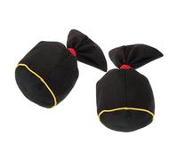 MOLUCKFU 2pcs Natural Warming Salt Pouches Hot Compress Bags for Spa Massage and Relief, Chinese Salt Therapy Heat Packs for Neck and Body, Black Acupoint Heat Bags